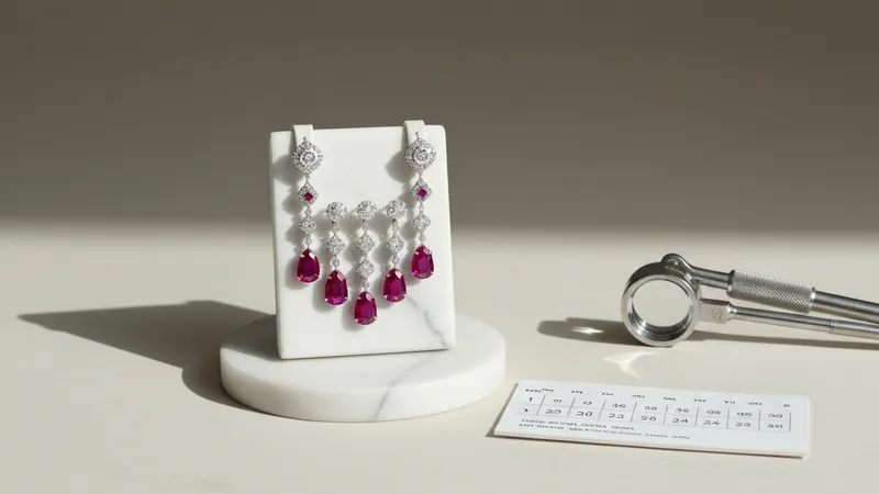 Boucles Oreilles Rubis Et Diamants